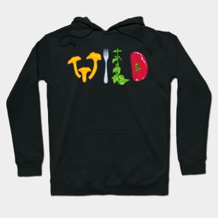 Mushrooms, Plants, Venison "Wild Food" Hoodie